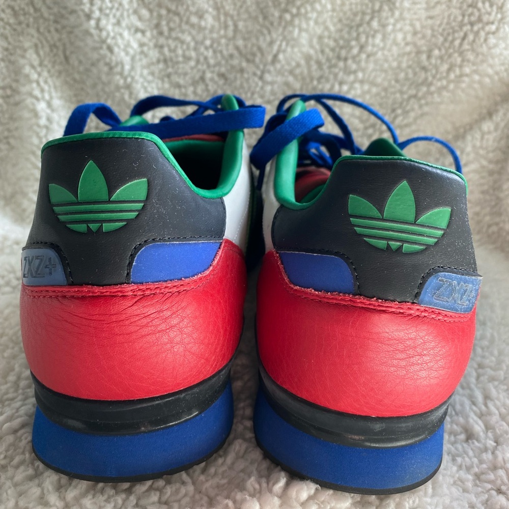 Adidas ZXZ+ Multi-Color Sneakers - Men’s 10.5 Red Green Black Blue Gray - Picture 4 of 8